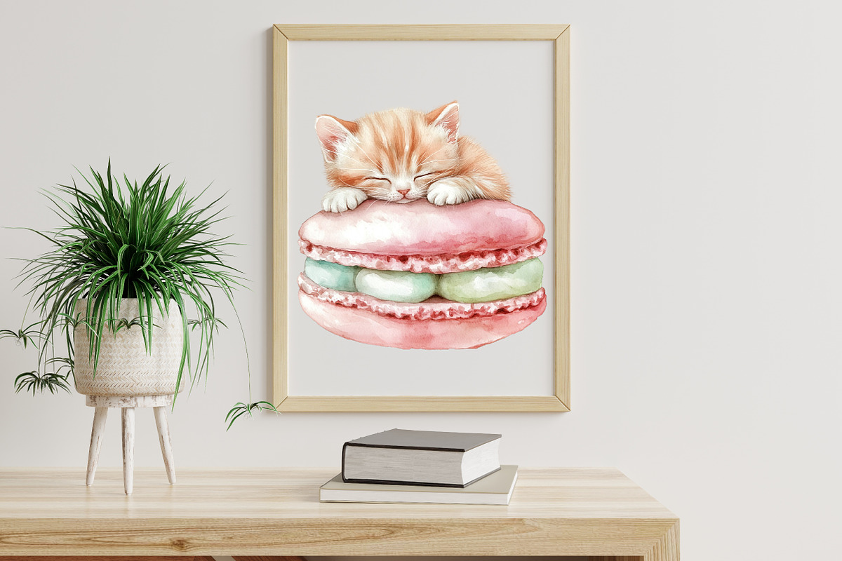 Kawaii Kitten Sublimation Clipart, an Illustration by Libby Wishes (Photo 6 of 6)