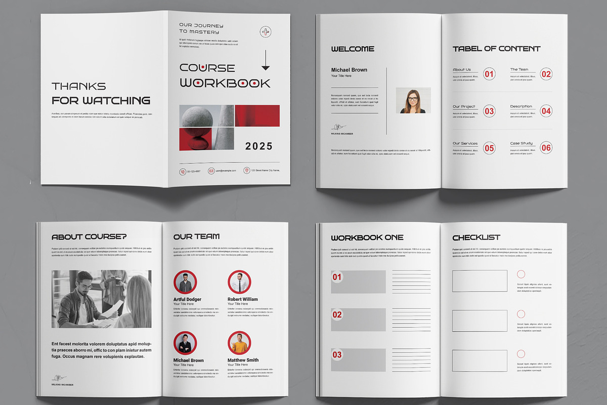 Course Workbook Template, a Brochure Template by MightyDesign (Photo 2 of 6)