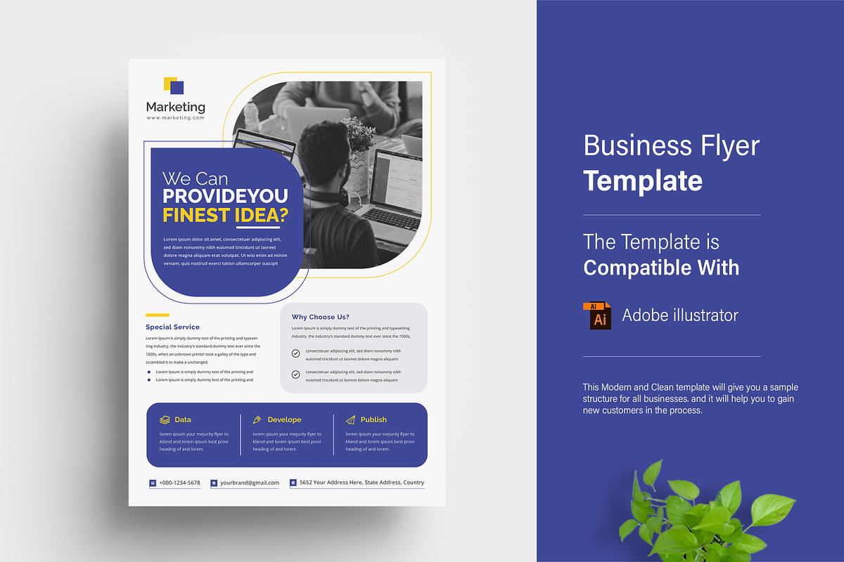 Business Flyer Design, a Flyer Template by creative-mint (Photo 1 of 3)