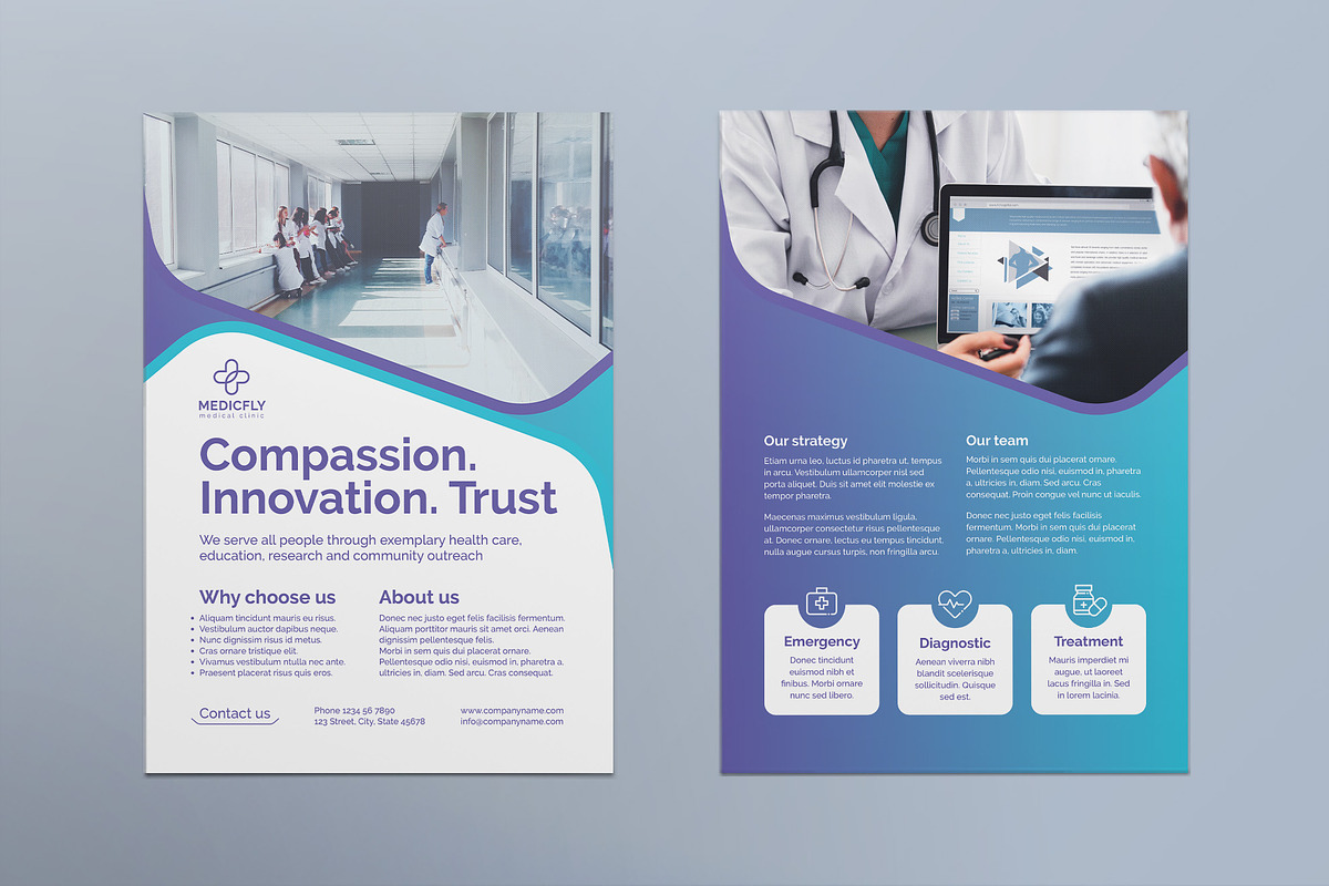 Medical Clinic Print Pack, a Poster Template by TemplatesNow! (Photo 8 of 11)