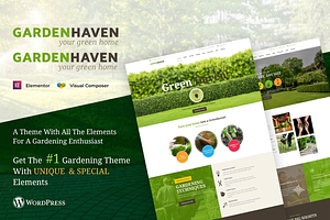 Garden - Gardening WordPress Theme, a WordPress Template by ThemesRain