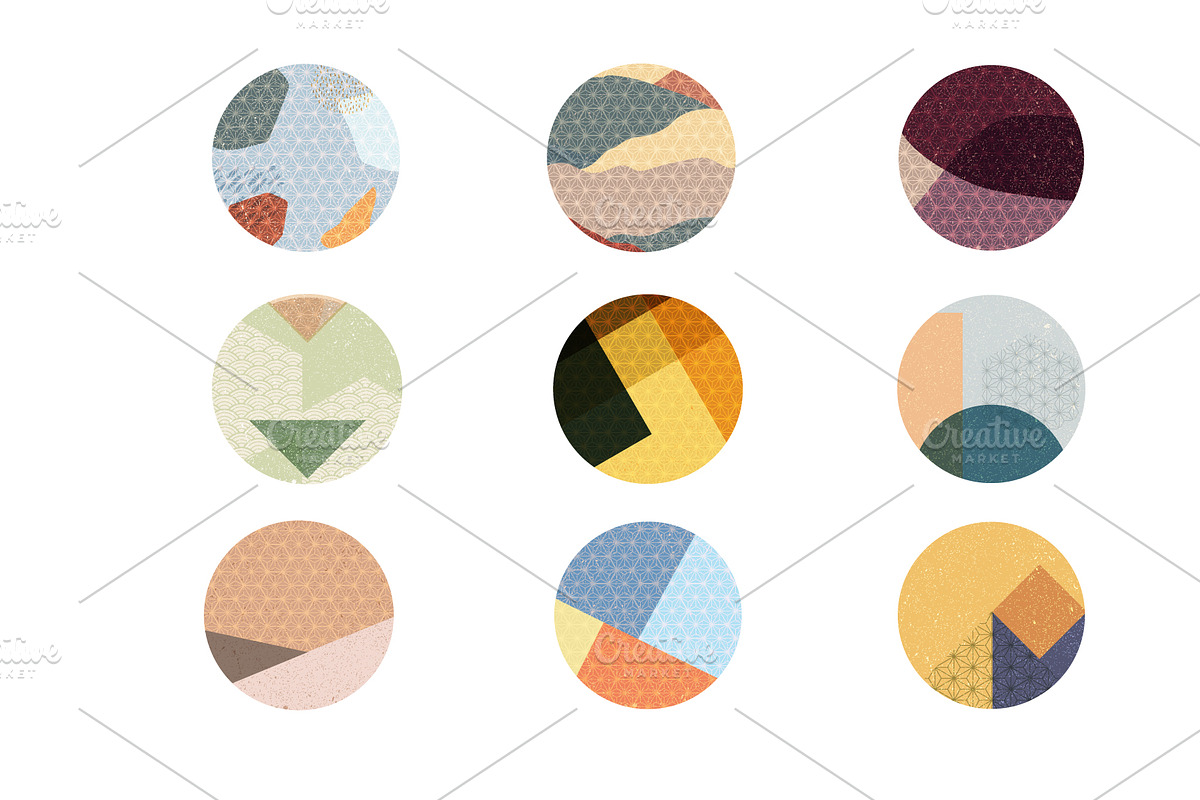 Abstract elements in Japanese style, an Object Graphic by marukopum (Photo 4 of 5)