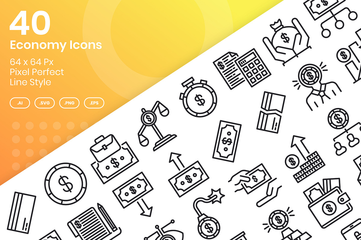40 Economy - Line, an Outline Icon by Kmg Design (Photo 1 of 2)