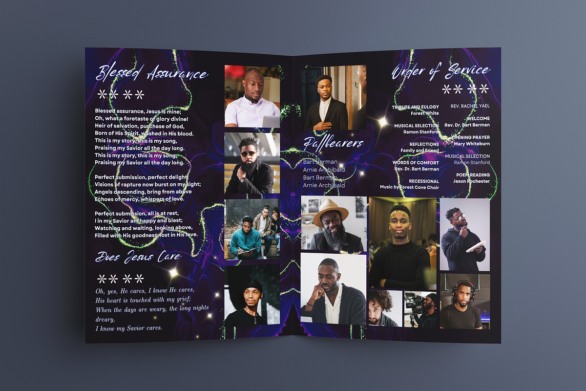 funeral program template, a Templates & Theme by iloveTemplate