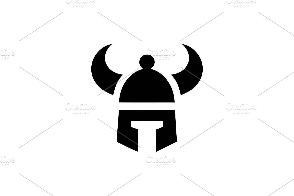 Viking Helmet Icon, a Branding & Logo Template by Vectorium Studio (Photo 1 of 2)