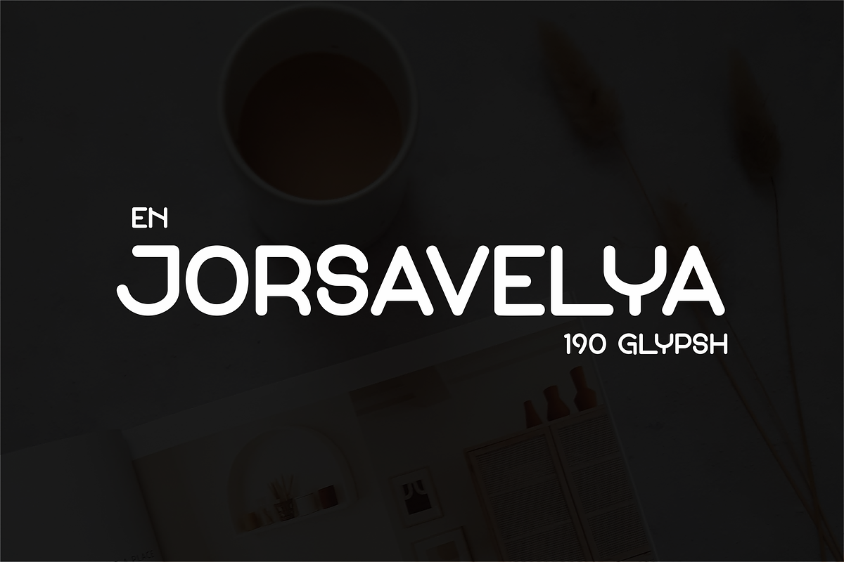 En Jorsavelya Font, a Sans Serif Font by ponuppo (Photo 1 of 3)