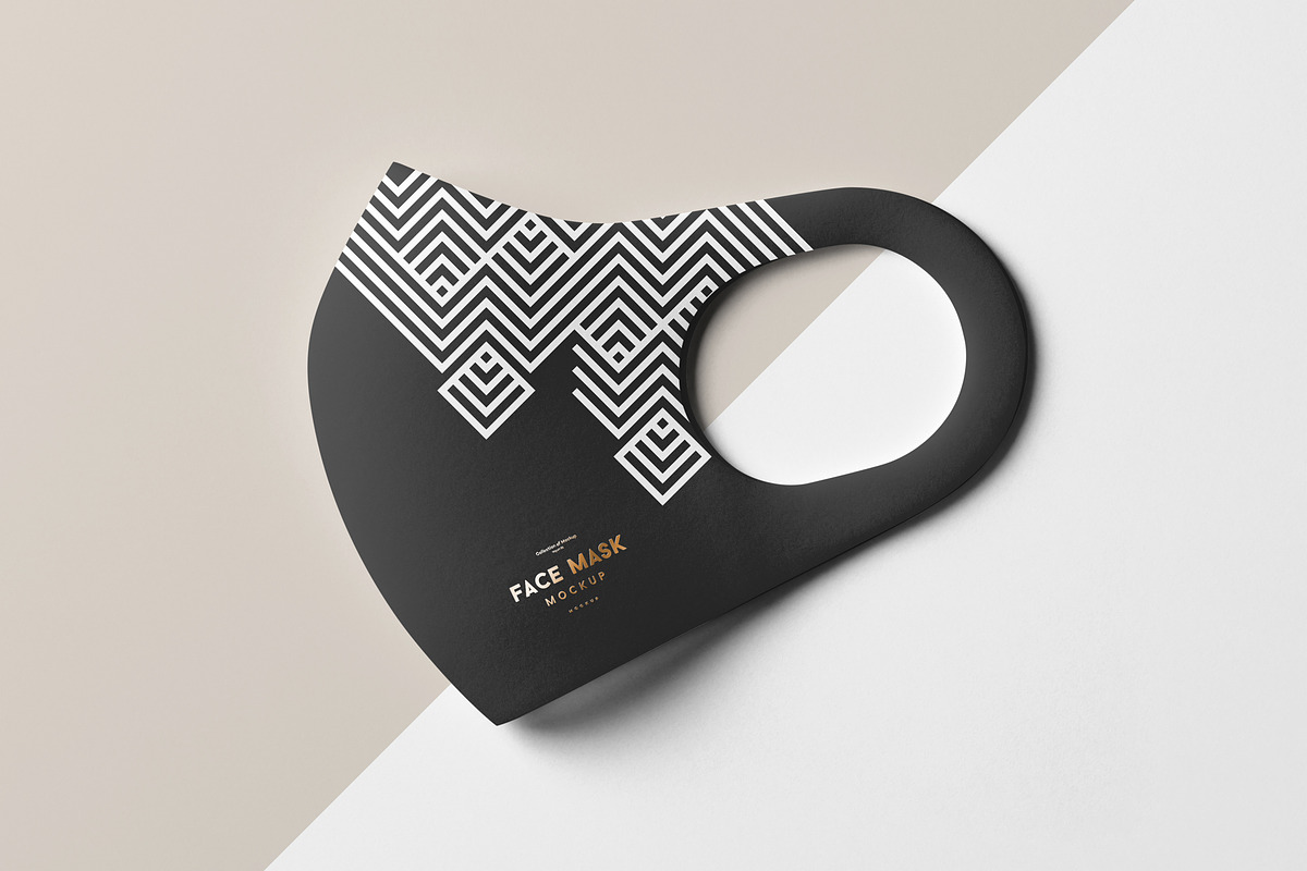 Face Mask Mock-up 3, a Mask Mockup by Yogurt86 (Photo 12 of 12)