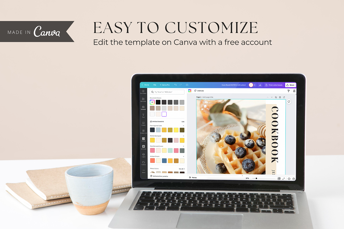 Cookbook Recipe Book Template, a Magazine Template by ShopRShop (Photo 7 of 10)