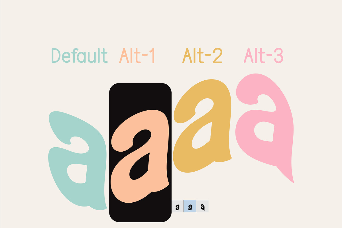 Awesome Wavy Stacked - Wave Display, a Handwritten Font by MaxArt Foundry (Photo 4 of 11)