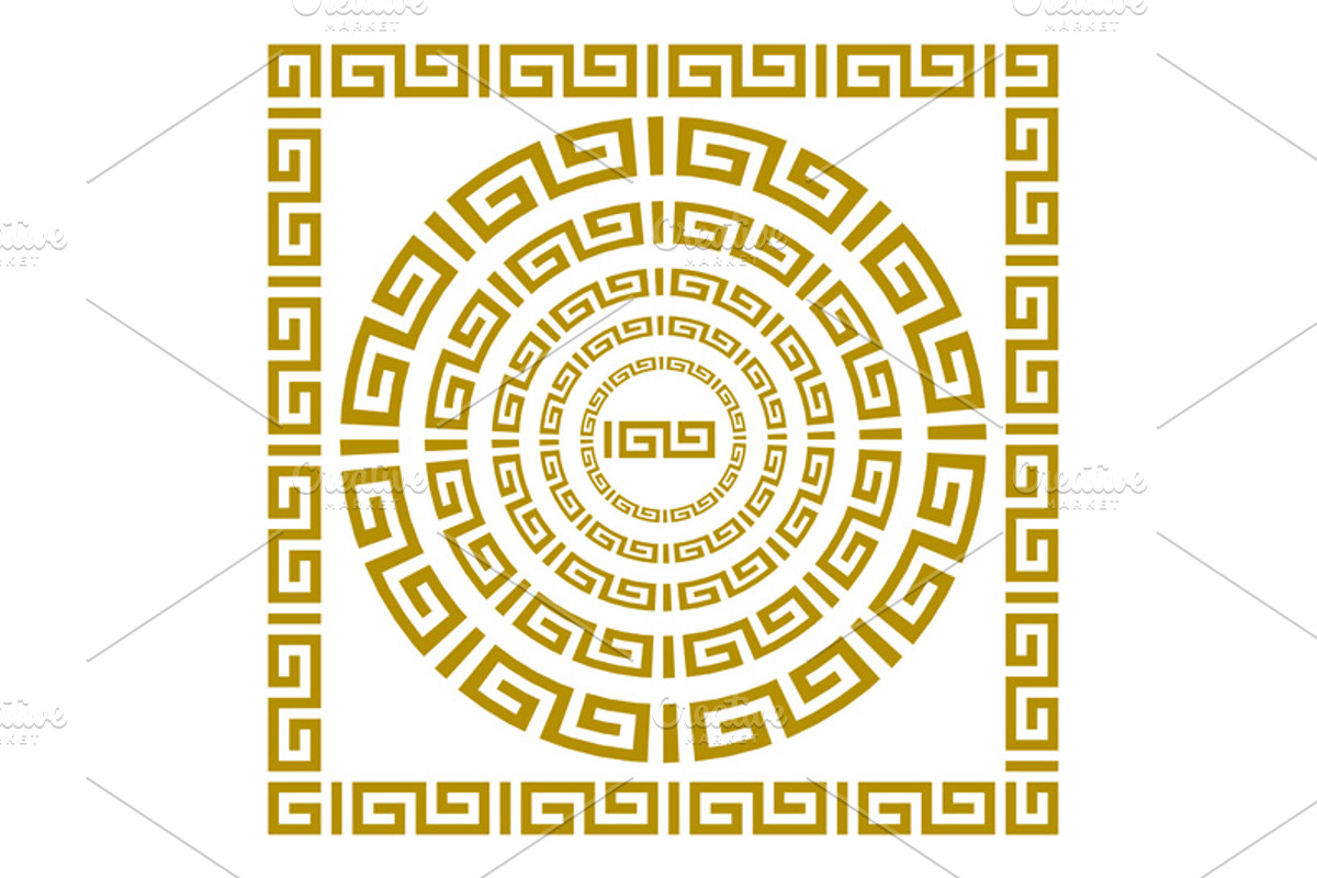 gold Greek borders. vector, a Background Graphic by Rommeo79 (Photo 1 of 2)