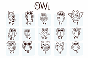 Owl | Symbols Fonts, a Symbol Font by Sirinart (Thumbnail 3 of 9)