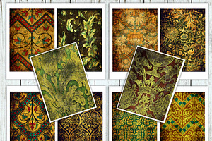 10 Vintage floral digital patterns