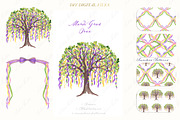 Mardi Gras Tree Clipart DIY, a Graphic by LABFcreations (Thumbnail 2 of 4)