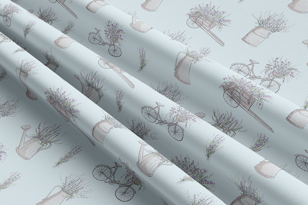 Watercolor Lavender Pattern, a Pattern Graphic by Lady Bruniere Design (Photo 13 of 14)