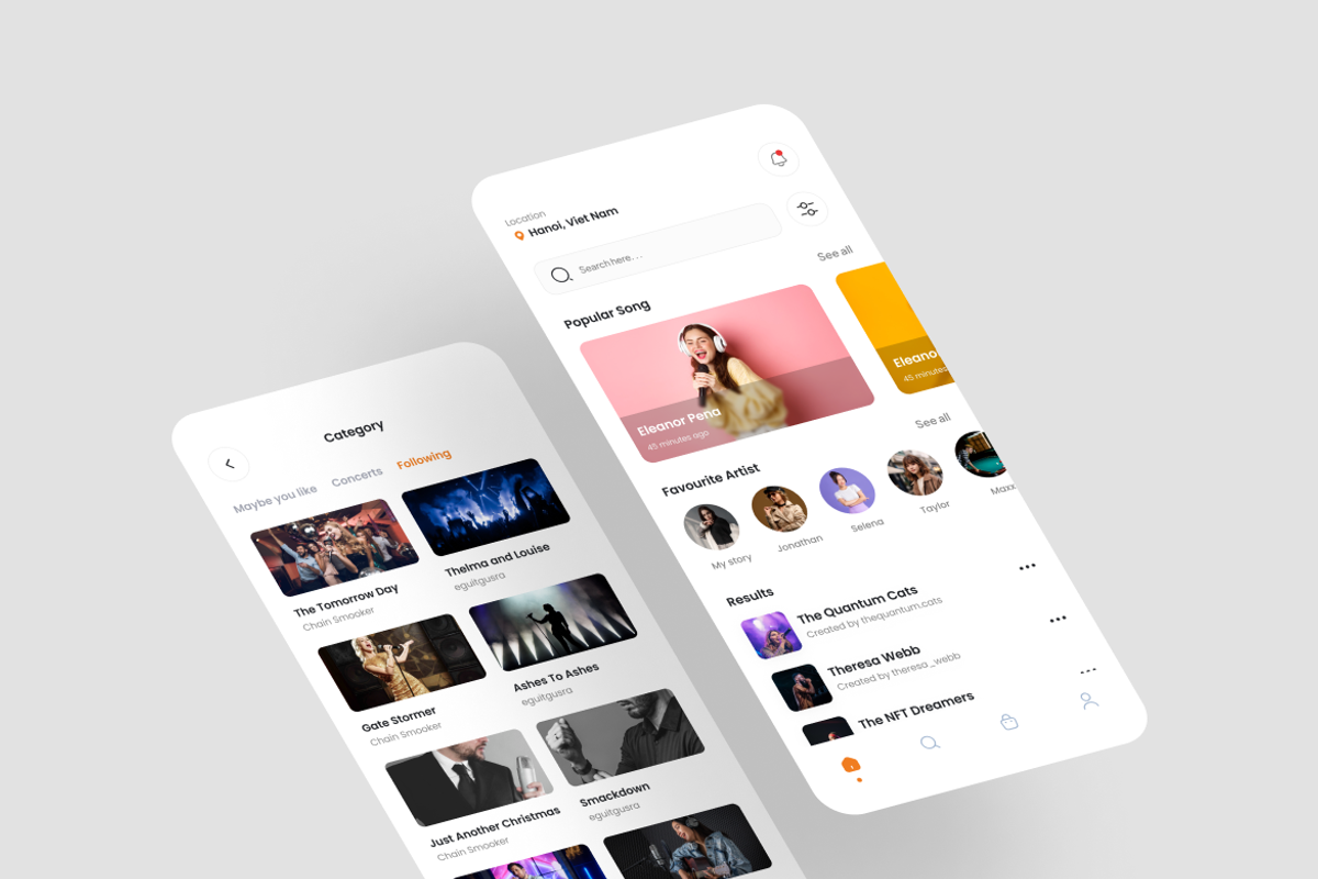 Myplay - Music Play App UI Kit, an UI Kit Template by iDoodle Studio (Photo 2 of 4)