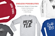 Next Level Long Sleeve Shirt Mockup, a Shirt Mockup by Brent Galloway (Thumbnail 5 of 5)