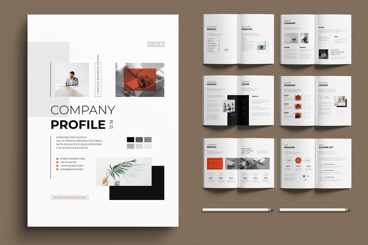 Company Profile Template, a Brochure Template by MightyDesign (Photo 1 of 6)