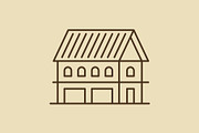 Type of Barns Line Set, an Outline Icon by Buqancreative (Thumbnail 2 of 10)