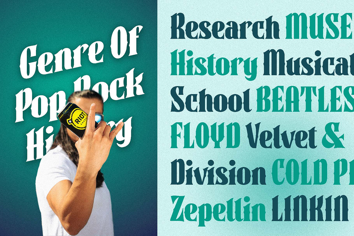 Rock Sign Typeface, a Blackletter Font by 50Fox (Photo 2 of 9)