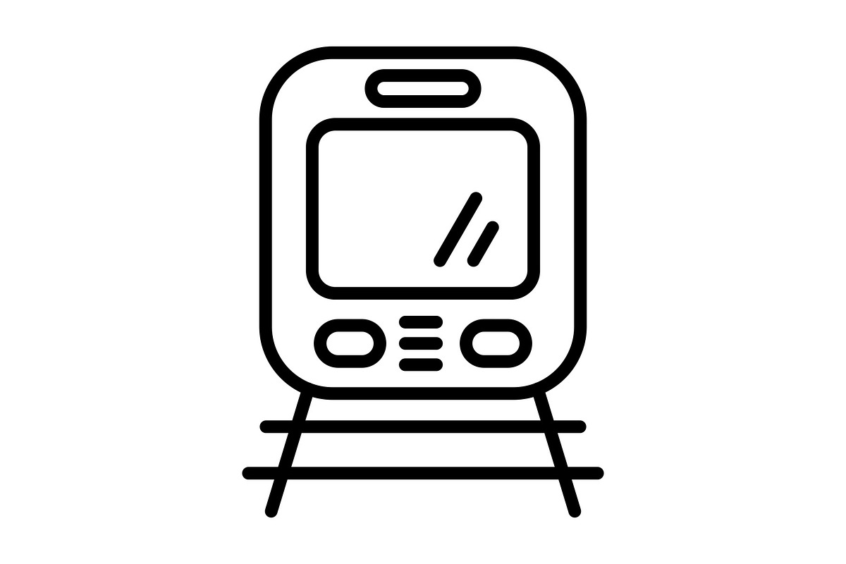 Metro Line Icon, an Icon by Pexelpy