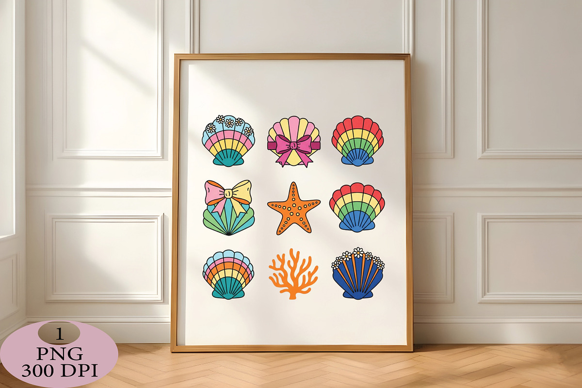 Floral Coquette Seashell PNG, an Illustration by Daily.Designs (Photo 3 of 5)