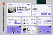 Cyber Security Executive Report Deck, a Presentation Template by Sixtemp (Thumbnail 1 of 3)
