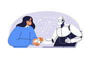AI technology, robot assistants set, a Technology Illustration by Good Studio (Thumbnail 5 of 6)