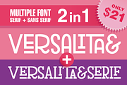 2in1 Versalita& + Versalita&Serif, a Sans Serif Font by Franco Fuentes (Thumbnail 1 of 8)