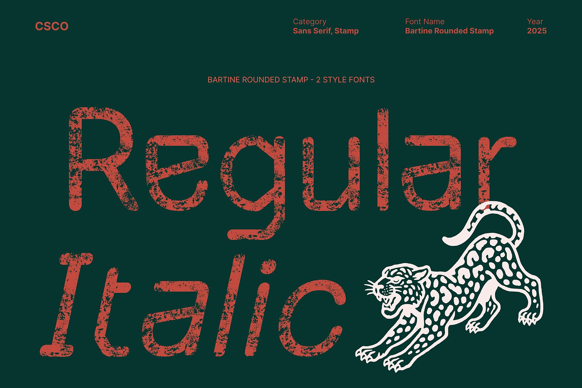 Bartine Rounded Stamp, a Sans Serif Font by Craft Supply Co. (Photo 5 of 8)