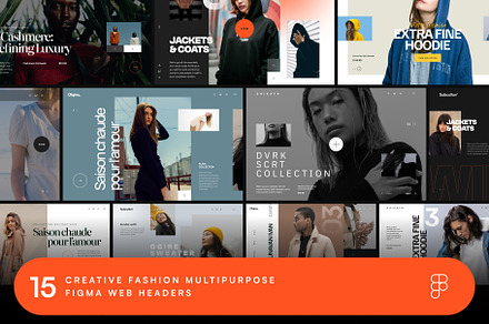 Olqinu - Figma Fashion Web Headers, an UI Kit Template by neuwebz