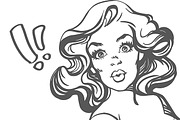 Pop art woman, an Illustration by Ira Cvetnaya (Thumbnail 2 of 6)