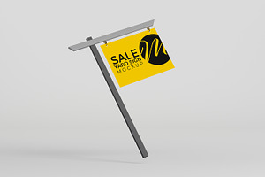 Sale Yard Sign Mockup Set