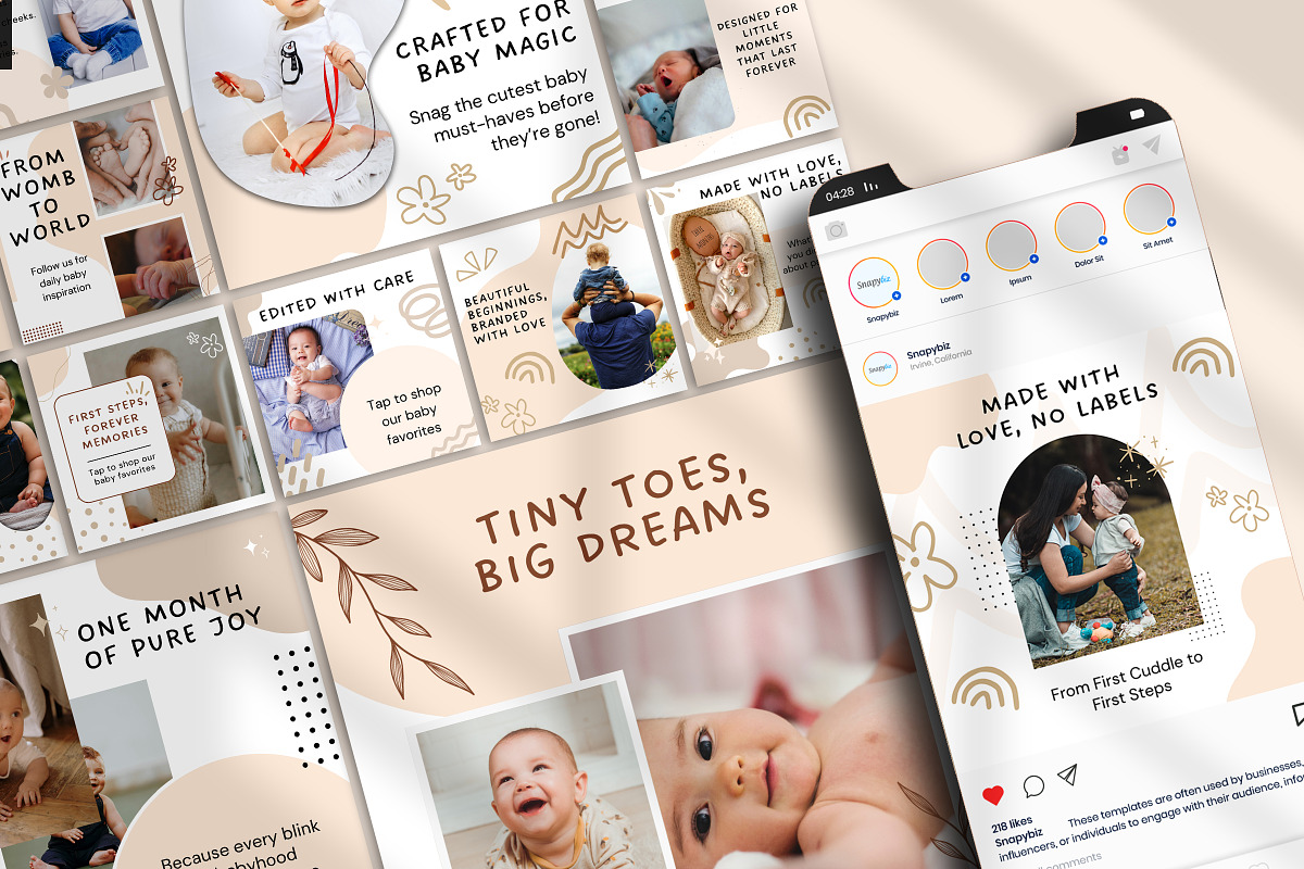 Baby Instagram Canva Social Media preview 7