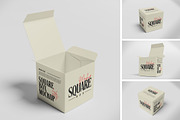 Square Box Mockup, an Advertising Mockup by Twins_studio926 (Thumbnail 1 of 5)