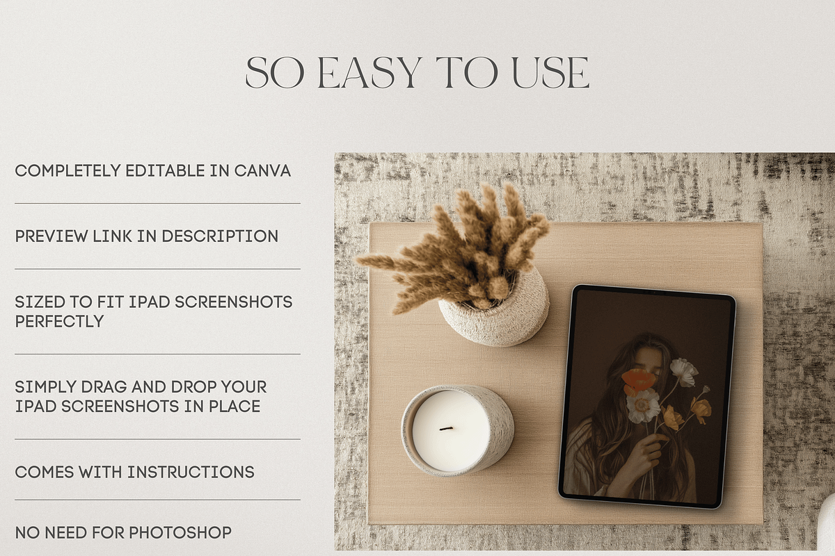 Canva iPad Boho Mockups, a Mockup by Asha Glenn Design Studio (Photo 4 of 20)