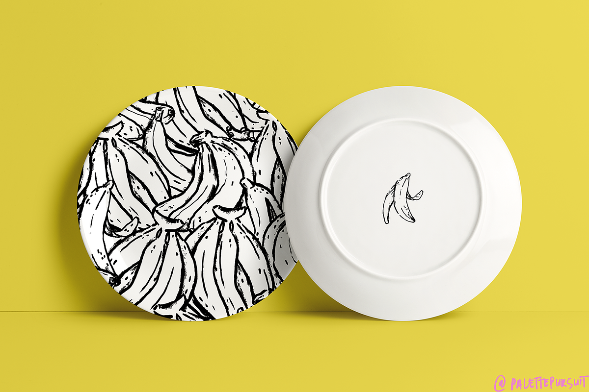 Textured vector bananas pattern set, a Food Illustration by Palette Pursuit (Photo 6 of 6)