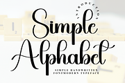 Simple  Alphabet, a Handwritten Font by InermediaSTUDIO (Thumbnail 1 of 8)