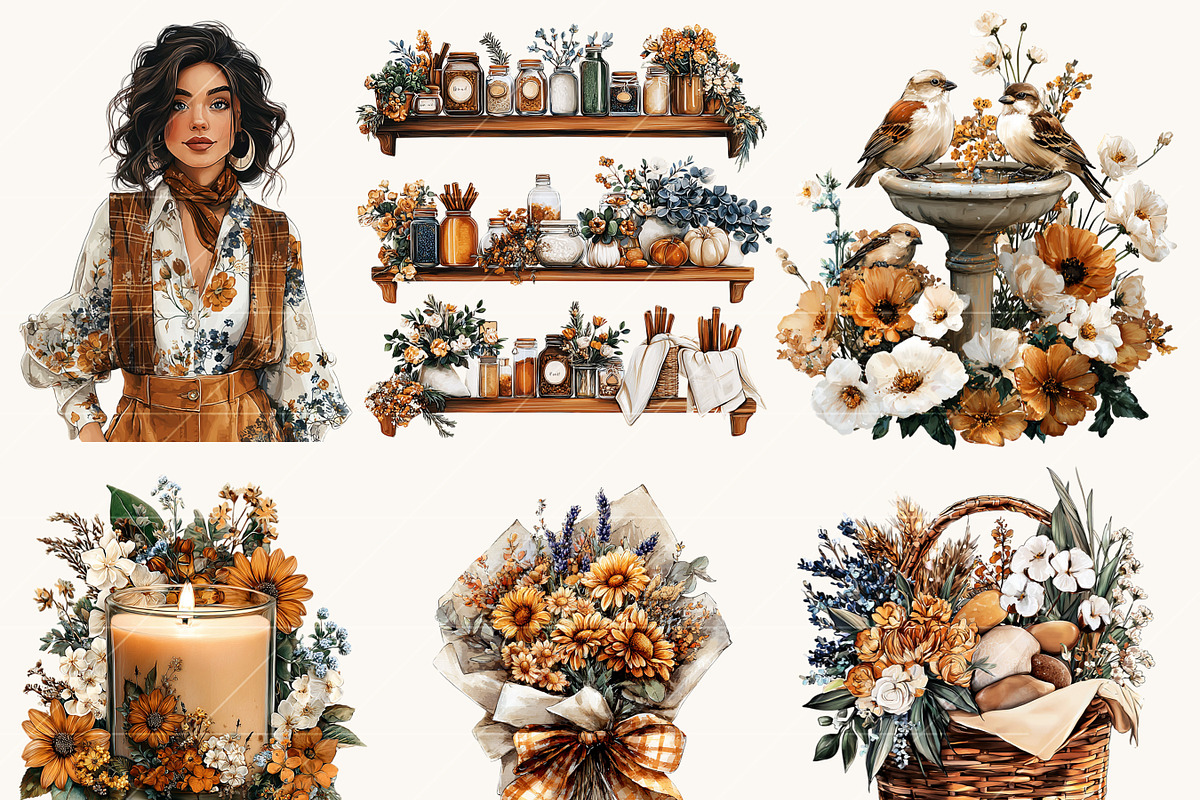 Countryside Spring Clipart Bundle, an Object Illustration by Design Scotch (Photo 5 of 8)