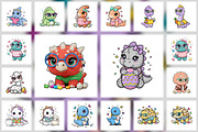 84 Cute Easter Dino Transparent PNG, an Object Graphic by XPERTDESIGNER (Thumbnail 4 of 5)