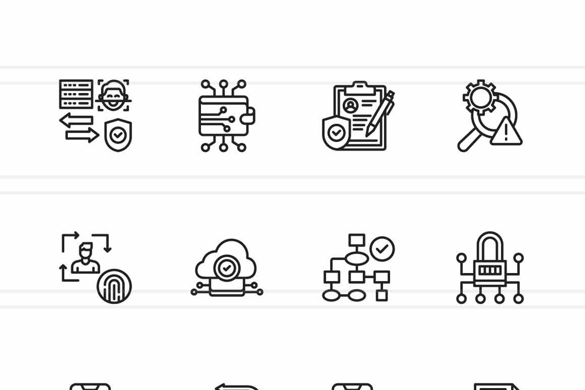 25 Digital Identity Icons, an Outline Icon by IconBunny (Photo 2 of 2)
