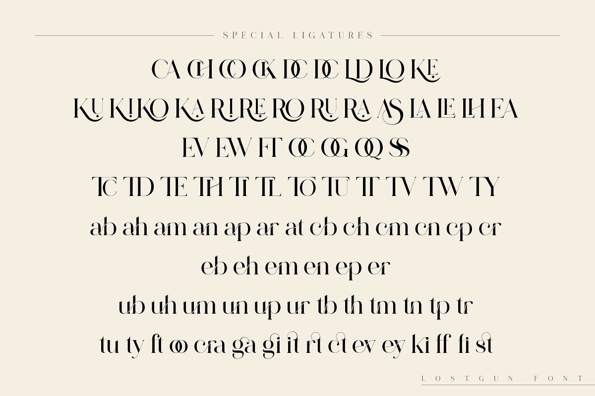 Lostgun | Discount 20%  OFF, a Serif Font by Qaratype (Photo 20 of 20)