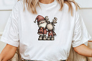 Whimsical Santa & Reindeer Clipart, an Illustration by CraftArtStudio (Thumbnail 4 of 6)