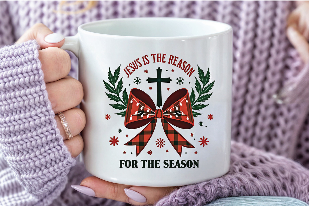 Jesus is the Reason Christmas PNG, an Illustration by Libby Wishes (Photo 4 of 4)