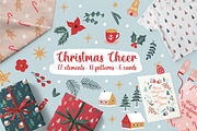 Christmas Cheer Design Kit, a Pattern Graphic by ASTUDIO (Thumbnail 1 of 10)