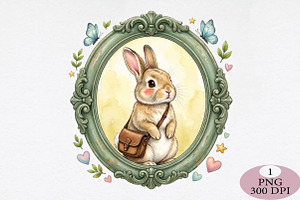 Mother’s Day Rabbit Mom PNG, an Illustration by Daily.Designs