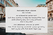 Postcards From Vienna SVG Font, a Handwritten Font by Ana's Fonts (Thumbnail 6 of 11)