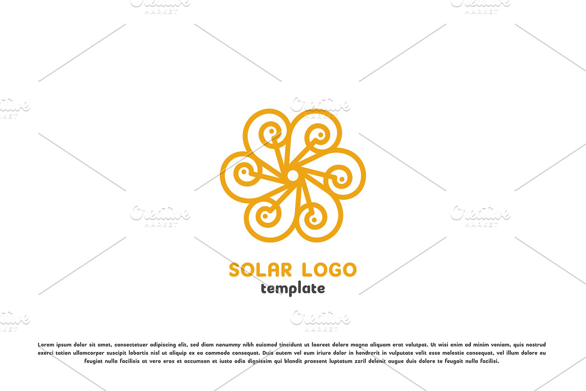 Floral Sun Logo Design Illustration, a Branding & Logo Template by Morvana Crew