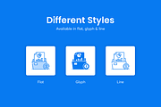File and Folders Icons, an Outline Icon by Brickclay (Thumbnail 3 of 7)