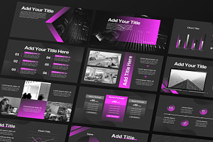 Purple Black Powerpoint Template