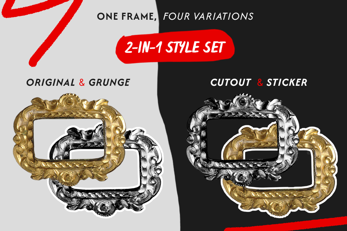 Frames Ephemera – 76 Vintage Frames, an Object Graphic by JuliBelushi (Photo 3 of 5)